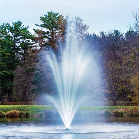 Scott Aerator Amherst Fountain With Lights Front View