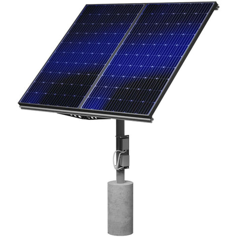 Scott Aerator DA-20 Solar Pond Aerator Fountain 2 Solar Panels Angled View