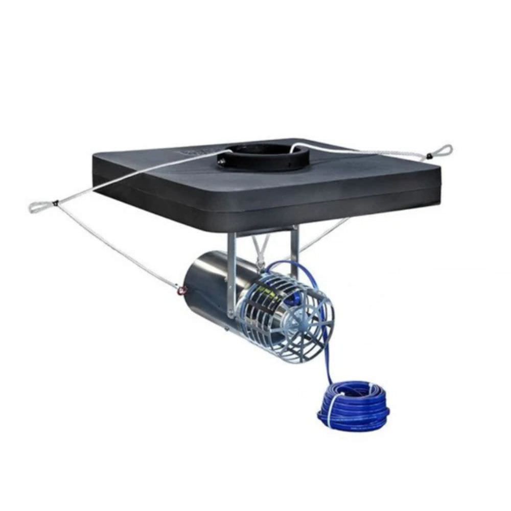 Scott Aerator Floating Aquasweep Float Unit With Power Cord Angled View