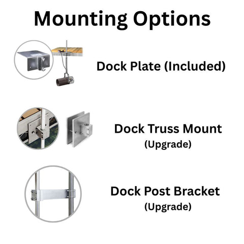 Scott Aerator Pond De-Icer Mounting Options Diagram