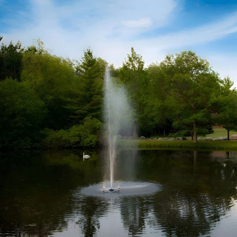 Scott Gusher Nozzle Scenic View Surrounded By Lush Green Trees