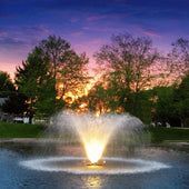 Scott Night Glo Warm White LED Light Set Scenic Wide View Beneath A Colorful Sunset Sky