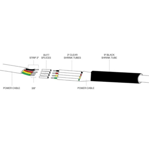 Scott Wire Splice Kit Detailed Parts Diagram On White Background