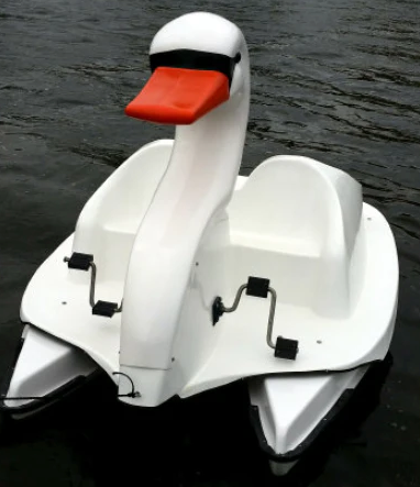 Adventure Glass Swan Platform 4 Person Paddle Boat