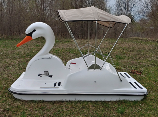 Adventure Glass Swan Platform 4 Person Paddle Boat