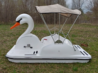 Thumbnail for Adventure Glass Swan Platform 4 Person Paddle Boat