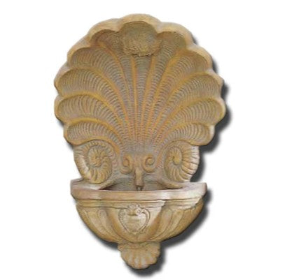 Giannini Garden Barocco Shell Wall Fountain