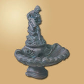 Giannini Garden Small One Tier Fountain With Fisher Boy