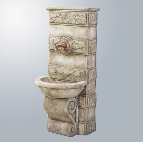 Giannini Garden Abetone Wall Outdoor Water Fountain for Spout