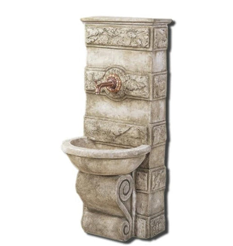 Giannini Garden Abetone Wall Outdoor Water Fountain for Spout