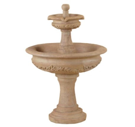 Giannini Garden Alloro Garland Two Tier Fountain