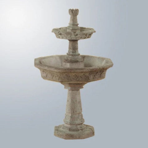 Giannini Garden Medioevo Two Tier Fountain