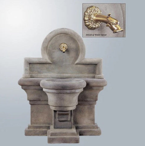 Giannini Garden Porta Romana Wall Outdoor Fountain For Spout