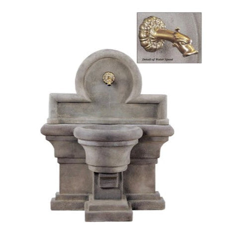 Giannini Garden Porta Romana Wall Outdoor Fountain For Spout