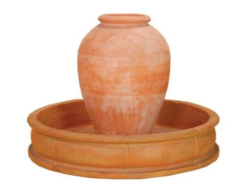 Giannini Garden Anfora Fountain Large with 51" Concrete Pond