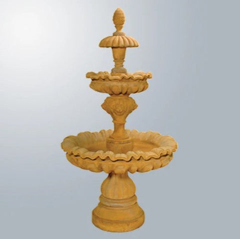 Giannini Garden San Marco Three Tier Fountain Plumbed For Pond