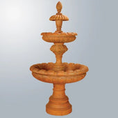 Giannini Garden Grimaldi Lion Three Tier Fountain