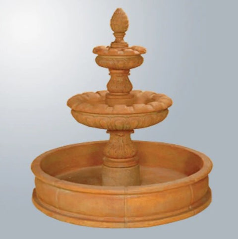 Giannini Garden Francese Two Tier Pond Fountain