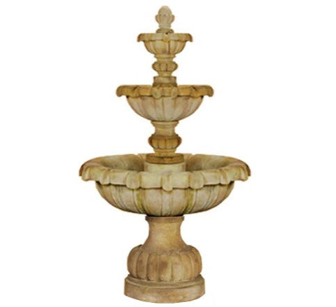 Giannini Garden Vistamar Three Tier Fountain
