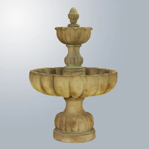 Giannini Garden Urbino Grande Short Two Tier Fountain