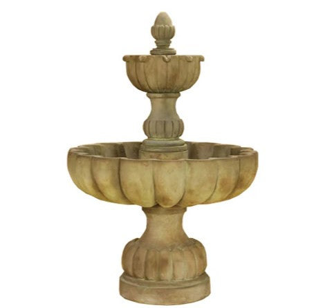 Giannini Garden Urbino Grande Short Two Tier Fountain