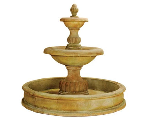 Giannini Garden Isola Two Tier Pond Fountain