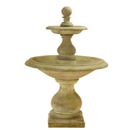 Giannini Garden Carrara Two Tier Fountain