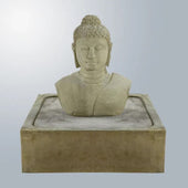 Giannini Garden Buddha Bust Fountain