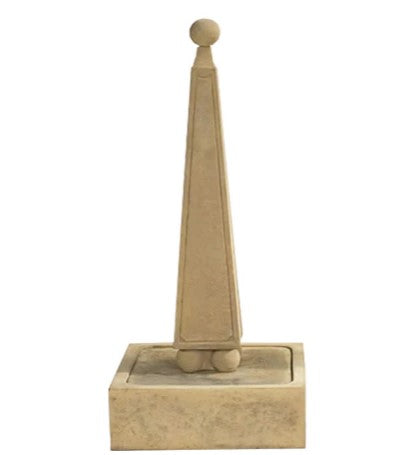 Giannini Garden Obelisk Fountain With Ball Base