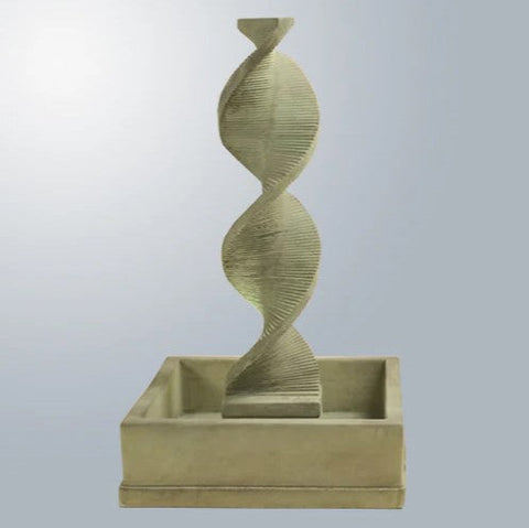 Giannini Garden Water Spiral With Square Bowl