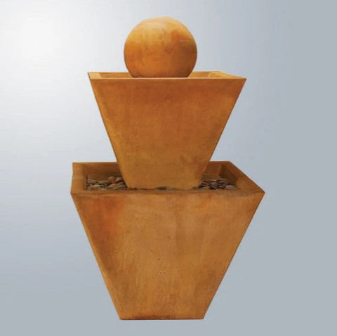Giannini Garden Two Tier Fountain With Ball