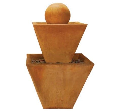 Giannini Garden Two Tier Fountain With Ball