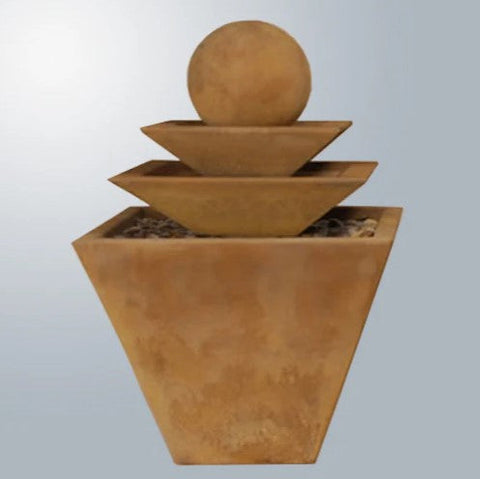 Giannini Garden Three Tier Tapered Square Fountain