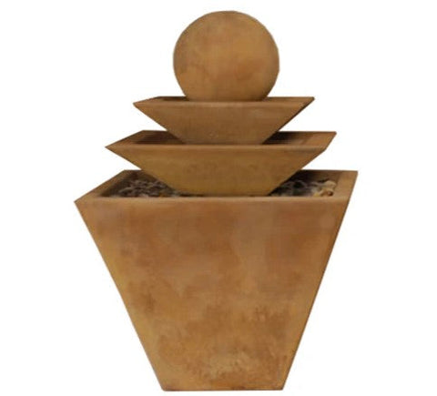 Giannini Garden Three Tier Tapered Square Fountain