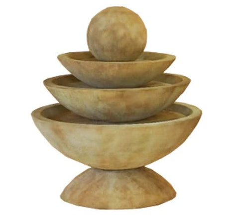 Giannini Garden Tondo Three Tier Fountain