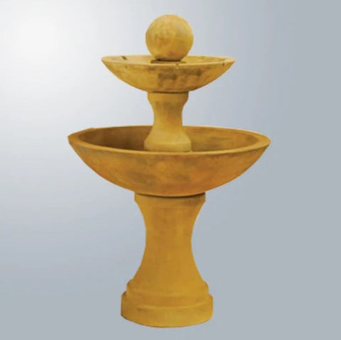 Giannini Garden Due Two Tier Fountain With Spillways