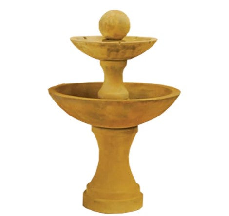 Giannini Garden Due Two Tier Fountain With Spillways