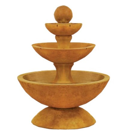Giannini Garden Terso Three Tier Fountain Short With Spillways