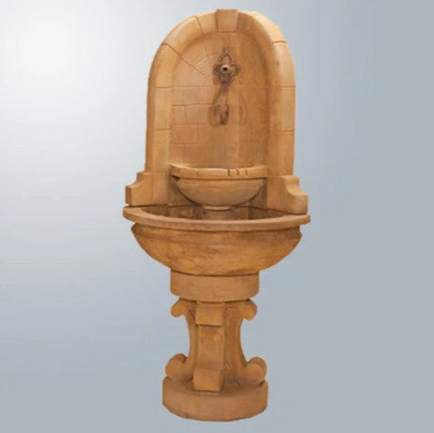 Giannini Garden Montefalco Corner Fountain For Rustic Spout
