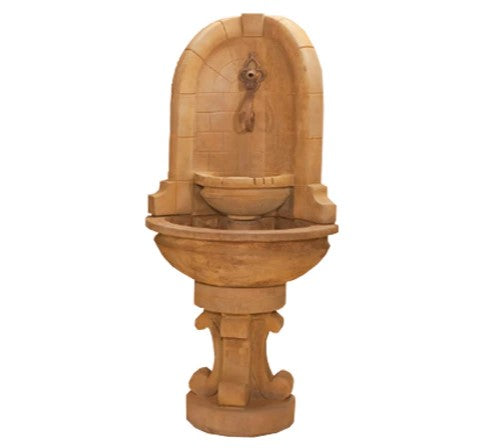 Giannini Garden Montefalco Corner Fountain For Rustic Spout