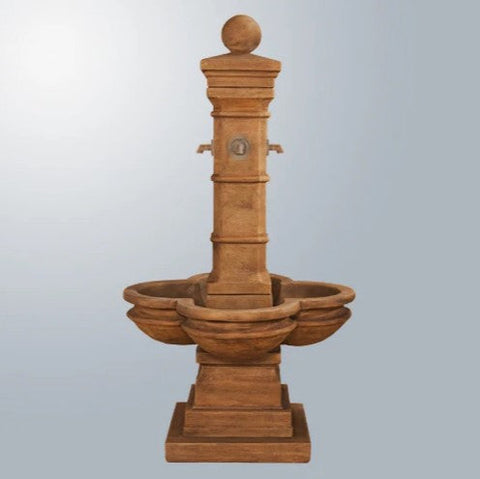 Giannini Garden Avignon Courtyard Fountain With Concrete Spouts