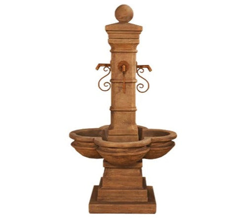 Giannini Garden Avignon Courtyard Fountain For Rustic Iron Spouts