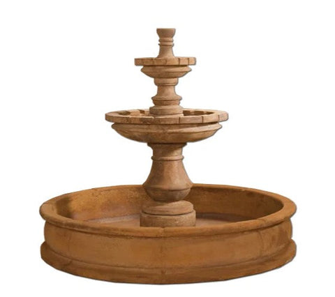 Giannini Garden Montefalco Two Tier Pond Fountain