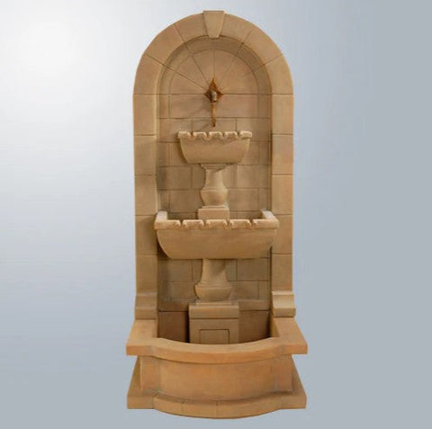 Giannini Garden Monterosso Wall Fountain With Pond