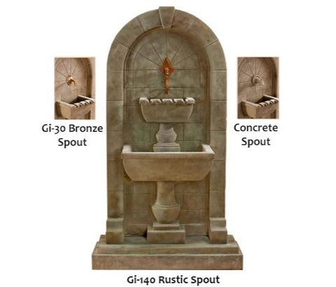 Giannini Garden Monterosso Wall Fountain