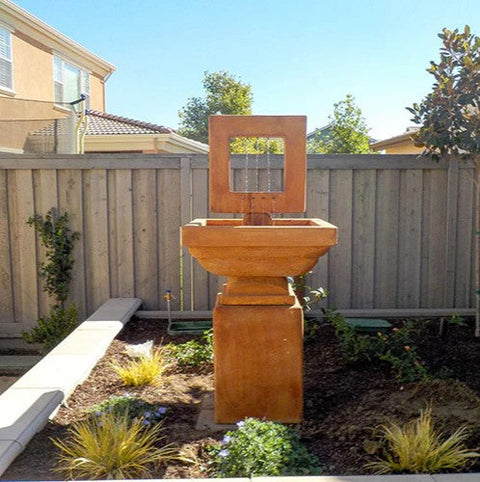 Giannini Garden Contempo Square Fountain - Tall