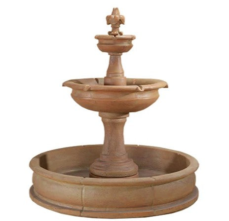 Giannini Garden Fleur De Lis Pond Fountain