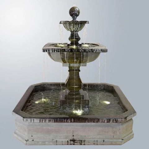 Giannini Garden Solara Quadra Pond Fountain