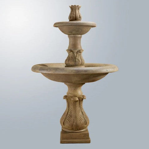 Giannini Garden Folium Two Tier Fountain Tall