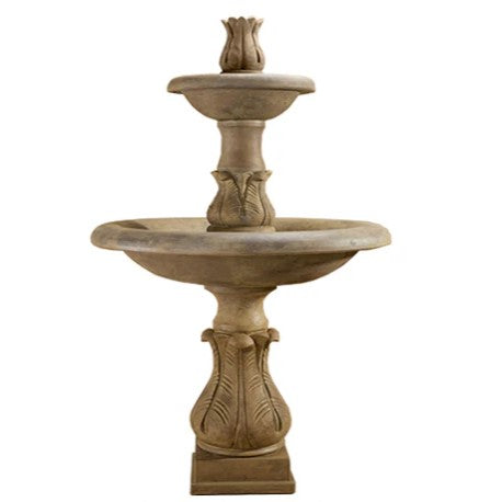 Giannini Garden Folium Two Tier Fountain Tall